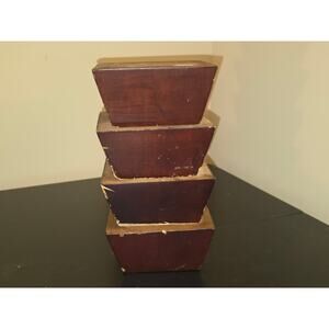 Wooden 4" Replacement Furniture Couch Chair Pedestal Sofa Legs Set Of‎ 4